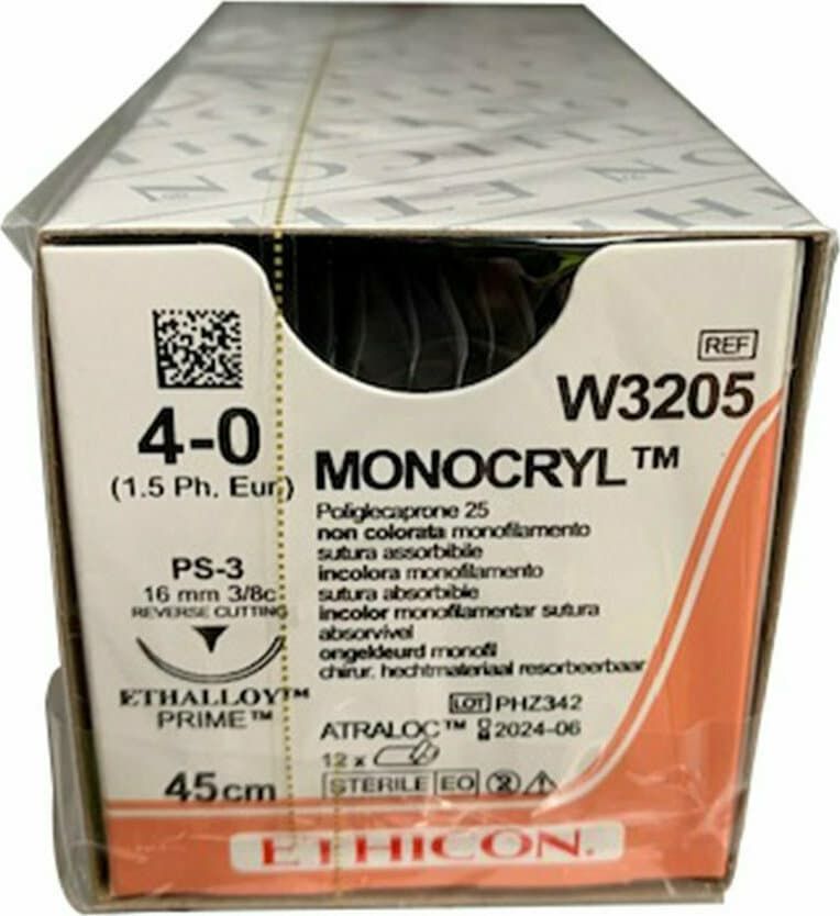 Ράμμα monocryl 4.0 1τεμ | Ράμματα στο Paterakis Medical Group