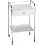 Τραπέζι χρώμιο με 2 ράφια λαμαρίνα | Τραπέζια Νοσηλείας στο Paterakis Medical Group