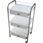 Τραπέζι χρώμιο με 3 ράφια λαμαρίνα | Τραπέζια Νοσηλείας στο Paterakis Medical Group