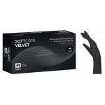 Γάντια Βινυλίου Soft Care Velvet χωρίς πούδρα-Μαύρο 100τμχ | Εξεταστικά Γάντια στο Paterakis Medical Group