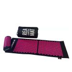 Rea Acupressure Set πιέσεων: Στρώμα 128x42cm & Μαξιλάρι 37x15x10cm - Μαύρο/Ροζ | Είδη Φυσικοθεραπείας και Αποκατάστασης στο Paterakis Medical Group