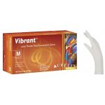 Γάντια Latex Aurelia Vibrant λευκό χωρίς πούδρα (100 τεμ )  (9555002101084) | Εξεταστικά Γάντια στο Paterakis Medical Group