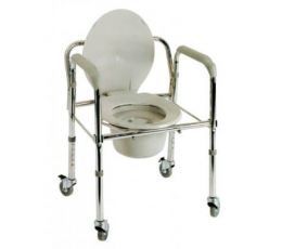 Αναπηρικό Αμαξίδιο τουαλέτας μπάνιου πτυσσόμενο ΑC 522W | Βοηθήματα Μπάνιου - WC στο Paterakis Medical Group