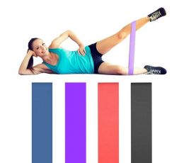 GYM BAND - ΛΑΣΤΙΧΟ ΓΥΜΝΑΣΤΙΚΗΣ 4 PACK (PURPLE-RED-BLUE-BLACK) | Λάστιχα γυμναστικής στο Paterakis Medical Group