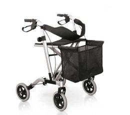 ROLLATOR ΤΡΟΧΗΛΑΤΟΣ ΠΕΡΙΠΑΤΗΤΗΡΑΣ ΑΛΟΥΜΙΝΙΟΥ (4 ΡΟΔΕΣ) | Rollator στο Paterakis Medical Group