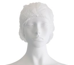Σκούφια non woven ακορντεόν γύρω λάστιχο λευκό 100τεμ | Προϊόντα ιματισμού στο Paterakis Medical Group