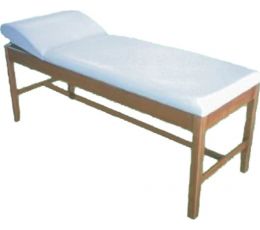 Κρεβάτι με ξύλινα πόδια οξιάς λουστραρισμένα T1J ( Λευκό ) | Εξεταστικά Κρεβάτια στο Paterakis Medical Group