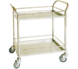 Τραπέζι Inox με δύο ράφια | Τραπέζια Νοσηλείας στο Paterakis Medical Group