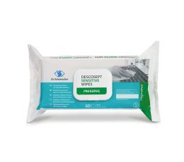 Descosept sensitive wipes - 60τμχ | Μαντηλάκια απολύμανσης & καθαρισμού επιφανειών στο Paterakis Medical Group