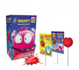 Γλειφιτζούρι IMMUNITY VITAMINS & MINERALS γεύση φράουλα DR.FREI (50τεμ) 6,5gr/τεμ | Πολυβιταμίνες στο Paterakis Medical Group