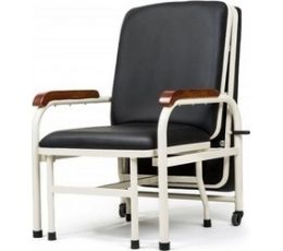 Καρέκλα Συνοδού Δερμάτινη Μαύρη | Αξεσουάρ Κρεβατιών στο Paterakis Medical Group