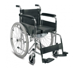 Αμαξίδιο πτυσσόμενο με WC 09-2-139 | Αναπηρικά Αμαξίδια Απλού Τύπου με μεγάλες πίσω ρόδες στο Paterakis Medical Group