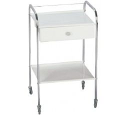 Τραπέζι χρώμιο με 2 ράφια λαμαρίνα | Τραπέζια Νοσηλείας στο Paterakis Medical Group