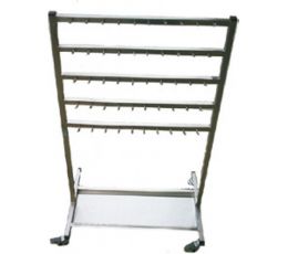 Τροχήλατο Inox με άγκιστρα για γάζες | Τραπέζια Νοσηλείας στο Paterakis Medical Group