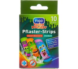 Επιθέματα Αυτοκόλλητα Μικροτραυμάτων STRIPS MONSTERS 10τεμ REF10031 | Επίδεσμοι - Ταινίες στο Paterakis Medical Group