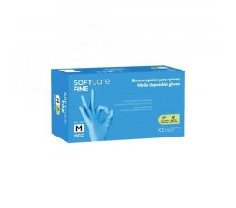Γάντια νιτριλίου Soft Care Fine - Γαλάζιο 1000τεμ | Εξεταστικά Γάντια στο Paterakis Medical Group