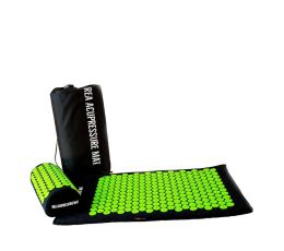 Rea Acupressure Set πιέσεων: Στρώμα 72x43cm & Μαξιλάρι 37x15x10cm - Μαύρο/Λαχανί | Είδη Φυσικοθεραπείας και Αποκατάστασης στο Paterakis Medical Group