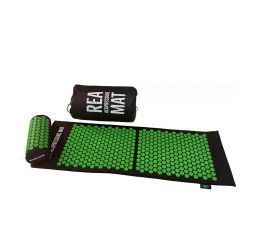 Rea Acupressure Set πιέσεων: Στρώμα 128x42cm & Μαξιλάρι 37x15x10cm - Μαύρο/Λαχανί | Είδη Φυσικοθεραπείας και Αποκατάστασης στο Paterakis Medical Group