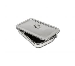 Ανοξείδωτος Δίσκος Εργαλείων με καπάκι 264x172x47 mm | Χειρουργικά αναλώσιμα - Χειρουργικά σκεύη στο Paterakis Medical Group