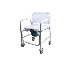 SHOWER-COMMODE ΑΛΟΥΜΙΝΙΟΥ με ΡΟΔΕΣ & WC | Νέες Αφίξεις στο Paterakis Medical Group