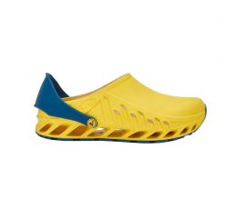 Scholl Professional Evoflex Ανατομικά Σαμπό Yellow/Navy Blue | Ορθοπεδικά Υποδήματα - Σαμπώ στο Paterakis Medical Group