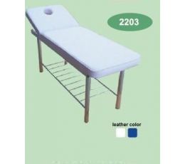 Κρεβάτι με σταθερά χρώμιο πόδια και ράφι | Εξεταστικά Κρεβάτια στο Paterakis Medical Group