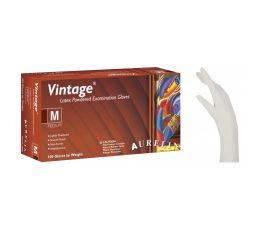 Γάντια Latex Aurelia® Vintage με πούδρα κρεμώδες λευκό 1000τεμ | Εξεταστικά Γάντια στο Paterakis Medical Group