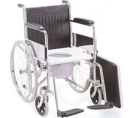 Αναπηρικό Αμαξίδιο 609 + WC Πτυσσόμενο με Μεγάλες Ρόδες | Αναπηρικά Αμαξίδια Απλού Τύπου με μεγάλες πίσω ρόδες στο Paterakis Medical Group