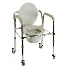 Αναπηρικό Αμαξίδιο τουαλέτας μπάνιου πτυσσόμενο ΑC 522W | Βοηθήματα Μπάνιου - WC στο Paterakis Medical Group