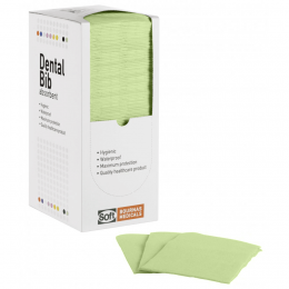 Οδοντιατρική πετσέτα Πράσινη/ 2ply χαρτί + 1ply πλαστικό | Οδοντιατρικά  στο Paterakis Medical Group