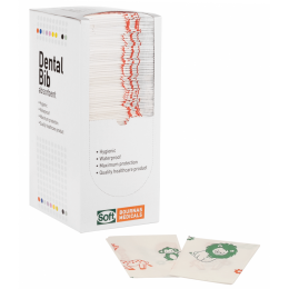 Οδοντιατρική πετσέτα με τύπωμα / 2ply χαρτί + 1ply πλαστικό | Οδοντιατρικά  στο Paterakis Medical Group