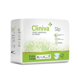 Cliniva Slip Ανοιχτή Πάνα Ακράτειας No2 Medium 80cm -110cm  (Συσκευασία 21τμχ) | Πάνες ακράτειας στο Paterakis Medical Group