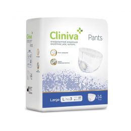 Cliniva Pants Εσώρουχο Ακράτειας No3 Large 90cm - 150cm (14τμχ) | Πάνα βρακάκι στο Paterakis Medical Group
