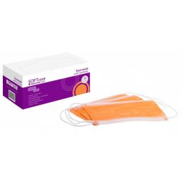 Μάσκα 3ply με λάστιχο - Πορτοκαλί Λάστιχο Type II (50 τεμ ). | Μάσκες - Προσωπίδες στο Paterakis Medical Group