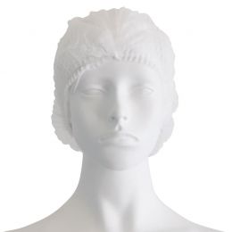 Σκούφια non woven ακορντεόν γύρω λάστιχο λευκό 100τεμ | Προϊόντα ιματισμού στο Paterakis Medical Group
