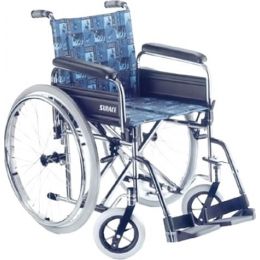 Αναπηρικό Αμαξίδιο 500 Large 48cm + WC | Αναπηρικά Αμαξίδια Απλού Τύπου με μεγάλες πίσω ρόδες στο Paterakis Medical Group