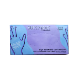 Γάντια νιτριλίου Supermax μπλε  (100τμχ) | Εξεταστικά Γάντια στο Paterakis Medical Group