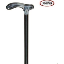 Johns Μπαστούνι Μεταλλικό με Λαβή Ταφ Ρυθμιζόμενο Μαύρο 15260 | Πατερίτσες - Μπαστούνια  στο Paterakis Medical Group