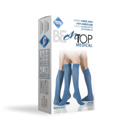 ΚΑΛΤΣΑ ΚΑΤΩ ΓΟΝΑΤΟΣ ΑΝΤΙΕΜΒΟΛΙΚΗ 19mmHg  - ΛΕΥΚΟ ΧΡΩΜΑ | BeOnTop στο Paterakis Medical Group