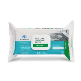 Descosept sensitive wipes - 60τμχ | Μαντηλάκια απολύμανσης & καθαρισμού επιφανειών στο Paterakis Medical Group