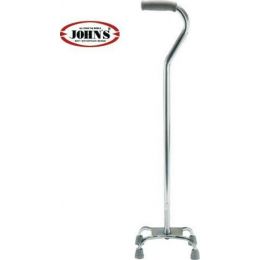 Johns Μπαστόυνι Τετράποδο Αλουμινίου Με Μικρή Βάση & Ρυθμιζόμενο Ύψος Γκρι 217515 | Τρίποδα - τετράποδα στο Paterakis Medical Group