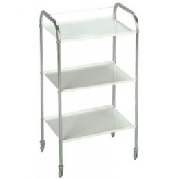 Τραπέζι χρώμιο με 3 ράφια λαμαρίνα | Τραπέζια Νοσηλείας στο Paterakis Medical Group