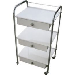 Τραπέζι χρώμιο με 3 ράφια λαμαρίνα | Τραπέζια Νοσηλείας στο Paterakis Medical Group