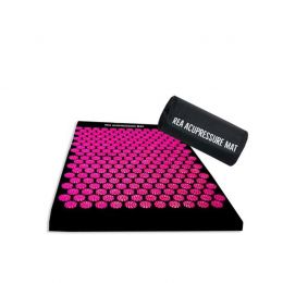 Rea Acupressure Στρώμα πιέσεων 72x43cm - Μαύρο/Ροζ | Είδη Φυσικοθεραπείας και Αποκατάστασης στο Paterakis Medical Group