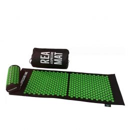 Rea Acupressure Set πιέσεων: Στρώμα 128x42cm & Μαξιλάρι 37x15x10cm - Μαύρο/Λαχανί | Είδη Φυσικοθεραπείας και Αποκατάστασης στο Paterakis Medical Group