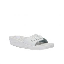 Scholl New Massage Ανατομικό Σανδάλι White | Ορθοπεδικά Υποδήματα - Σαμπώ στο Paterakis Medical Group