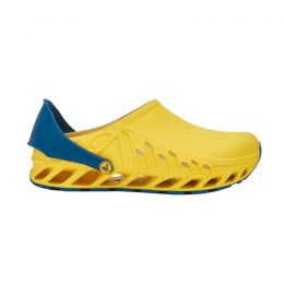 Scholl Professional Evoflex Ανατομικά Σαμπό Yellow/Navy Blue | Ορθοπεδικά Υποδήματα - Σαμπώ στο Paterakis Medical Group