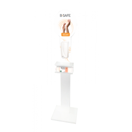 Μεταλλική Επιδαπέδια Βάση με Αυτόματη συσκευή Αντισηπτικού Gel | Μεταλλικές Επιδαπέδιες Βάσεις στο Paterakis Medical Group