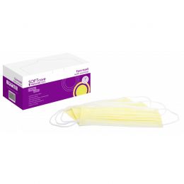 Μάσκα 3ply με λάστιχο - Κίτρινο Type II 50τεμ | Μάσκες - Προσωπίδες στο Paterakis Medical Group